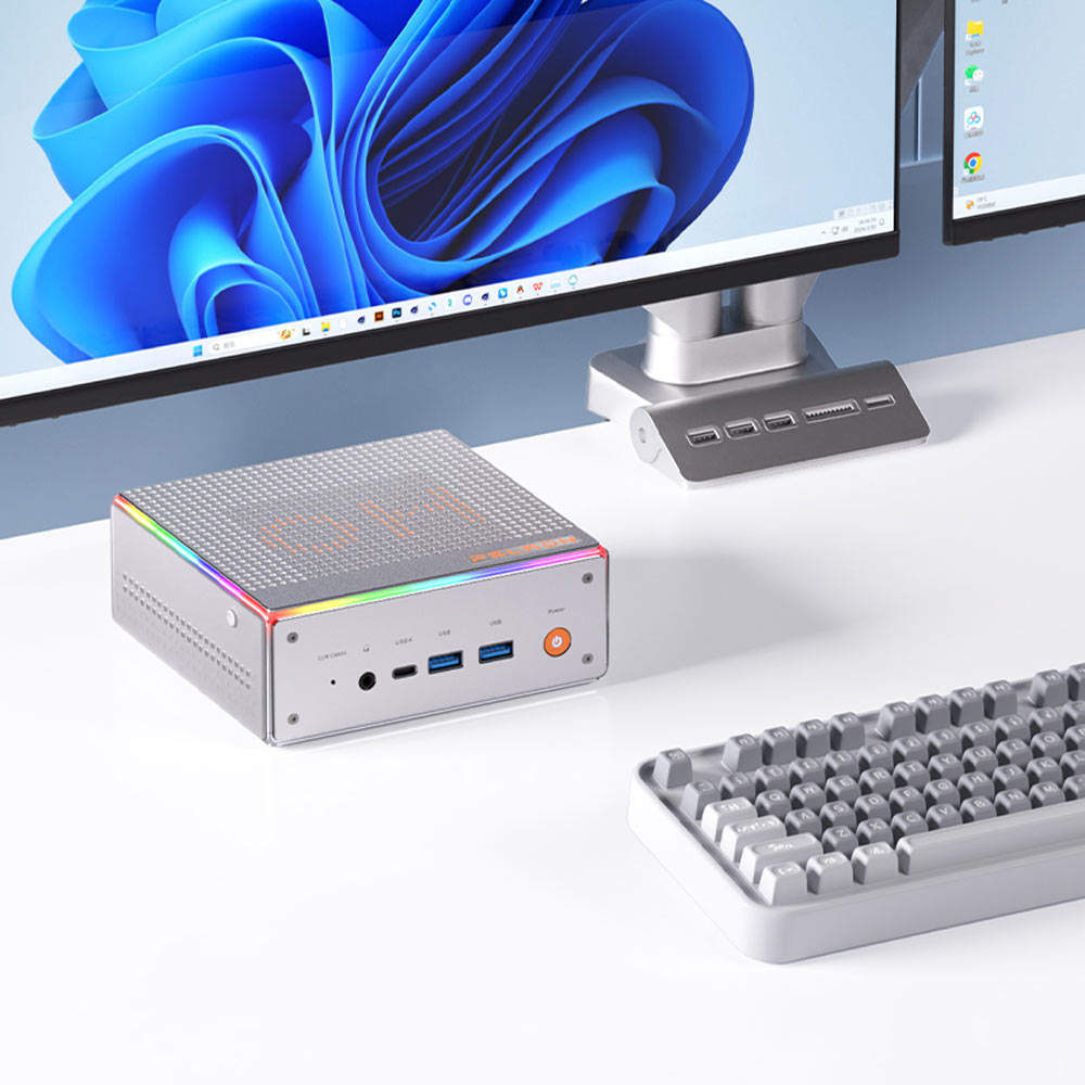 磐镭, 迷你主机, HO4, LED灯条, 小主机, NUC, mac mini, 微型主机
